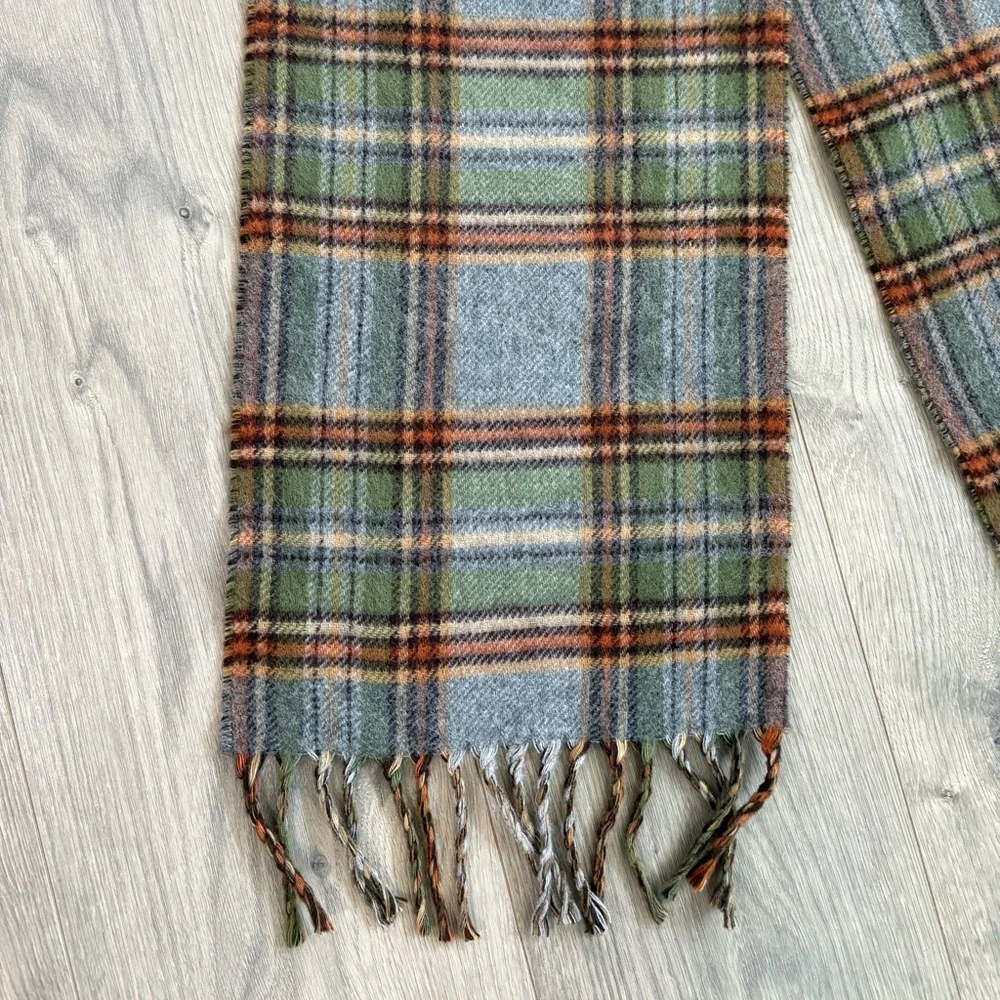NWT Chaps Plaid Winter Scarf Fringe Unixsex Soft Warm‎